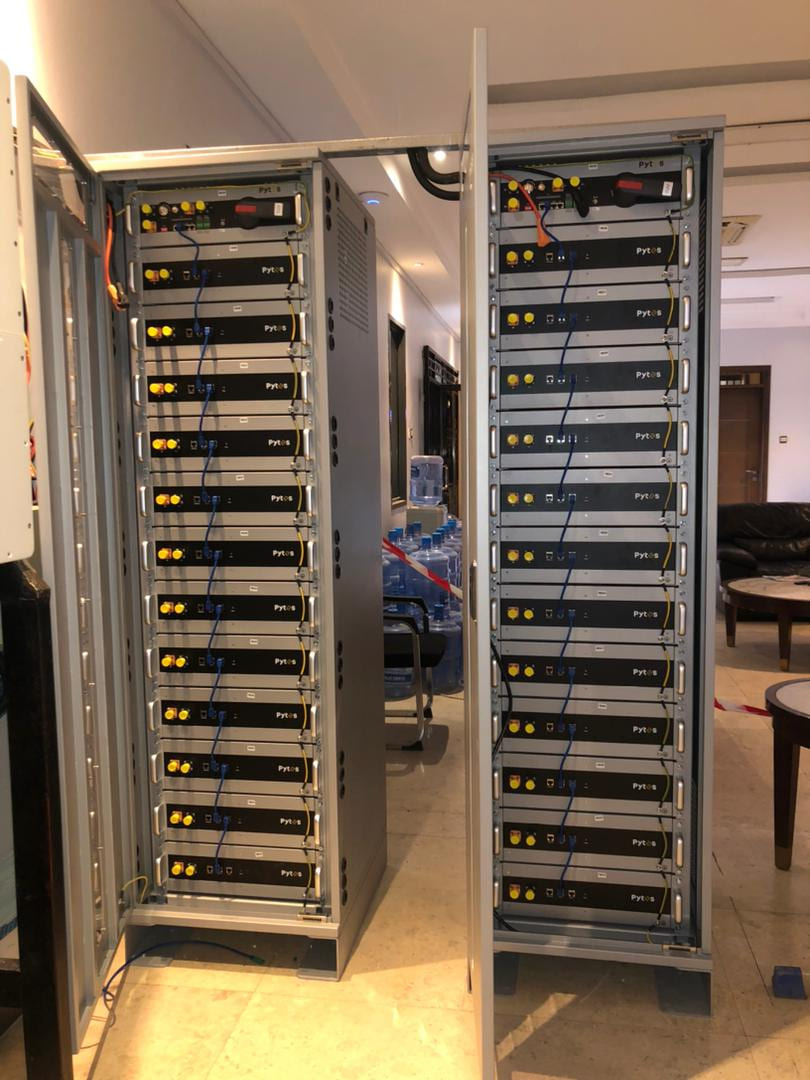 Pytes HV48100 high-voltage battery cabinets for commercial ESS application Pytes HV48100 high-voltage battery cabinets for commercial ESS application